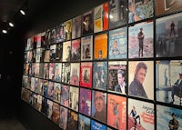 johnny cash's cd collection at the johnny cash museum